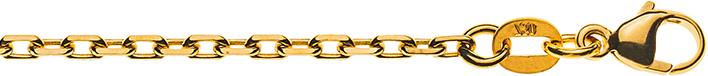 Image du produit Natsumi Schmuck Collier en or jaune 18K/750 Ancre taillée 2.1mm (750/18 K Or jaune, 45 cm)