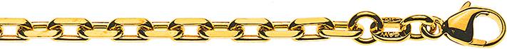Immagine prodotto Natsumi Schmuck Collana in oro giallo 18K/750 taglio ad ancora 2,9mm (Oro giallo 750/18 K Oro giallo, 55 cm)