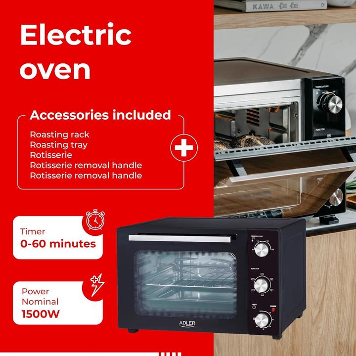 Produktbild Adler Elektrischer Ofen 35L