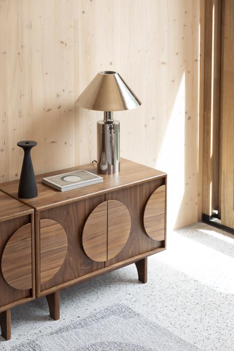 Image du produit Zuiver Buffet Groove 2 Doors Walnut (82 x 40 x 58 cm)