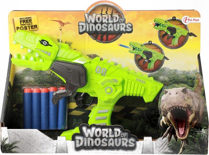 Produktbild Toi-Toys World of Dinosaurs Shooting Gun mit Schaumstoffpfeilen