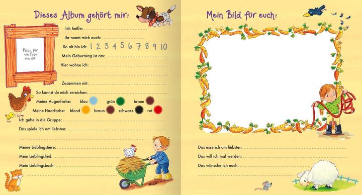 Produktbild Freundebuch Kindergarten Bauernhof (Deutsch, Sabine Kraushaar, 2022)
