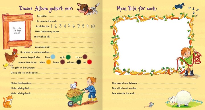 Produktbild Freundebuch Kindergarten Bauernhof (Deutsch, Sabine Kraushaar, 2022)