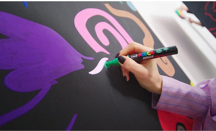 Image du produit Posca - Brush PC-5BR set, 16 pcs (401677) (16x)