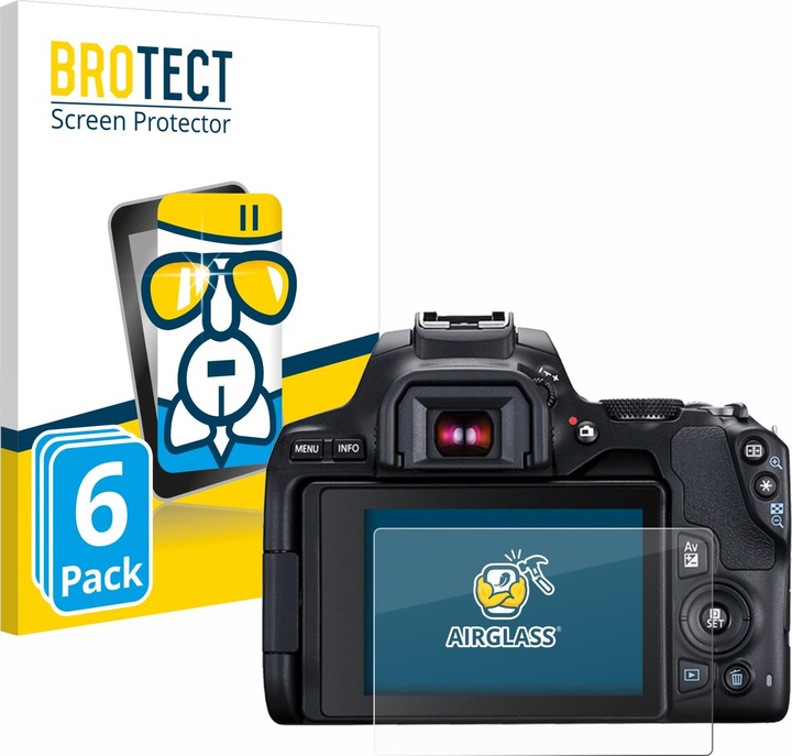 BROTECT Protective glass screen protector clear (Screen protector, EOS 250D)
