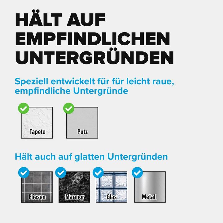 Actual product image tesa Adhesive nail for wallpaper & plaster, 1kg holding power, removable without a trace & reusable, 2