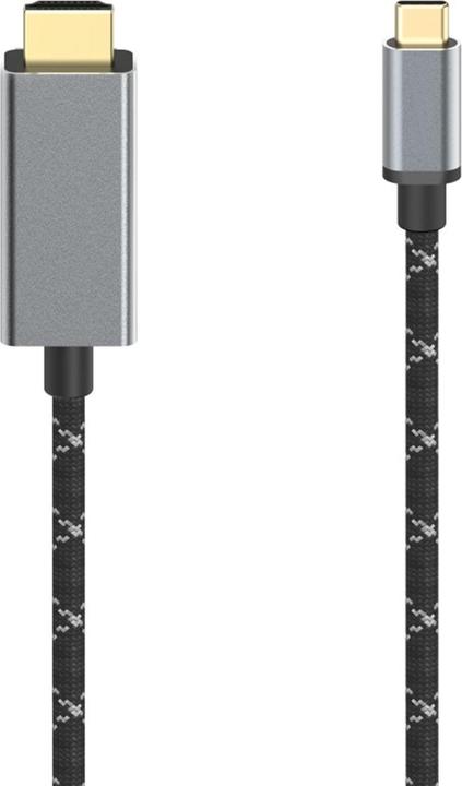 Actual product image Hama Video cable, USB-C plug - HDMI™ plug, Ultra-HD 8K@60Hz, aluminium, 1.50 m (1.50 m, USB Type C, HDMI)