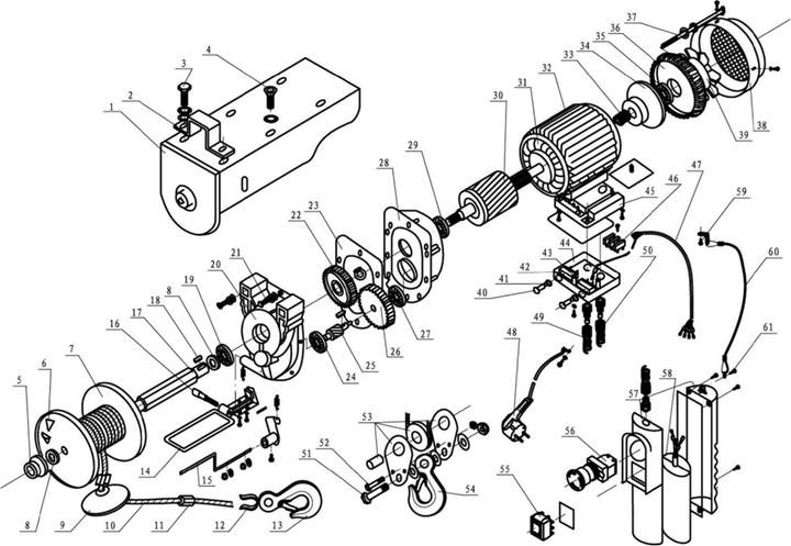 Produktbild Proton Seilwinde elektrisch SW-250M