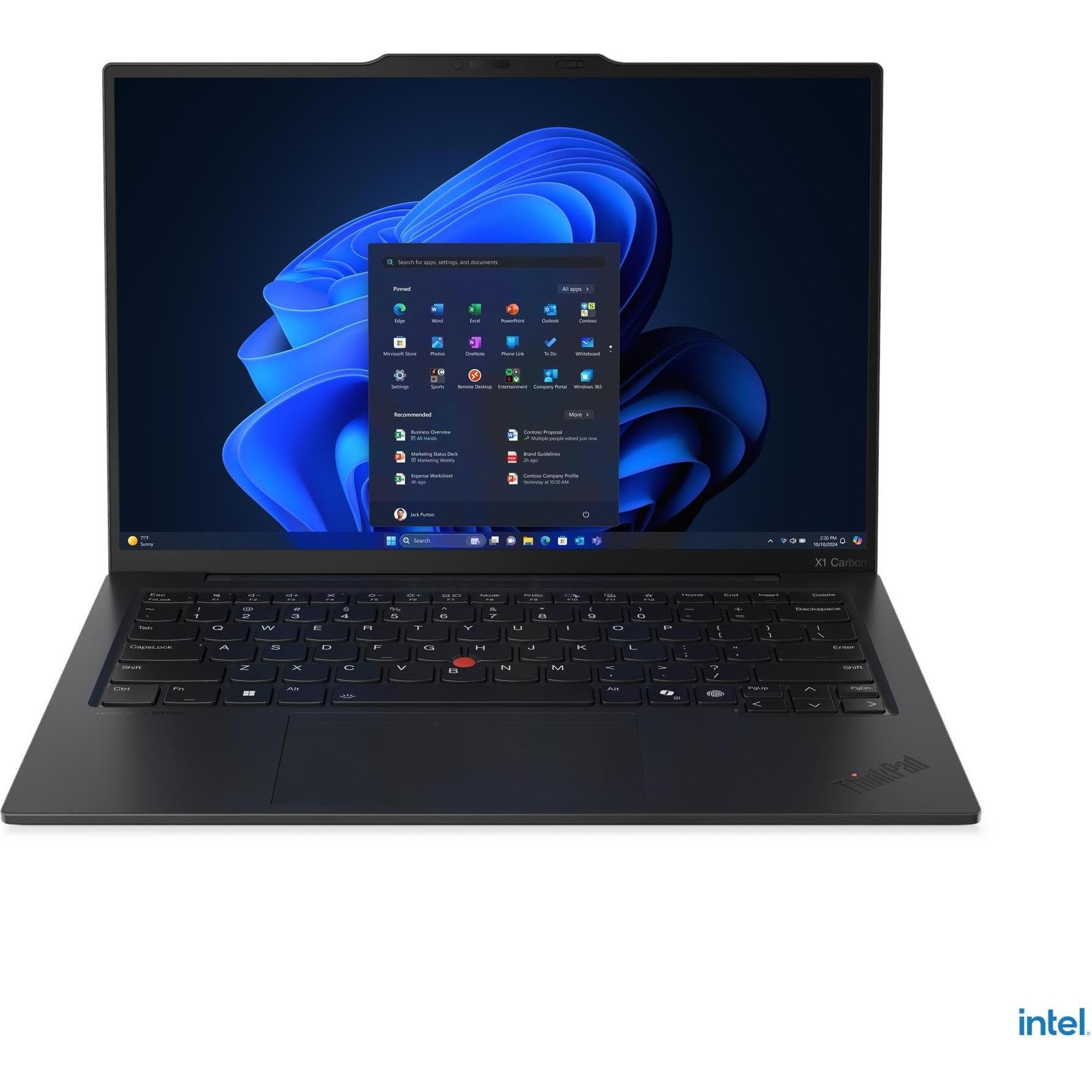 Lenovo ThinkPad X1 Carbon Gen 13 Aura Edition (14", 1000 GB, 32 GB, Deutschland), Notebook, Schwarz
