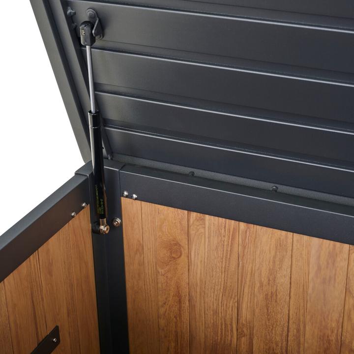 Produktbild Siena Garden SABANO Kissenbox 135x59x75cm Alu, matt-anthrazit, HT woodlook