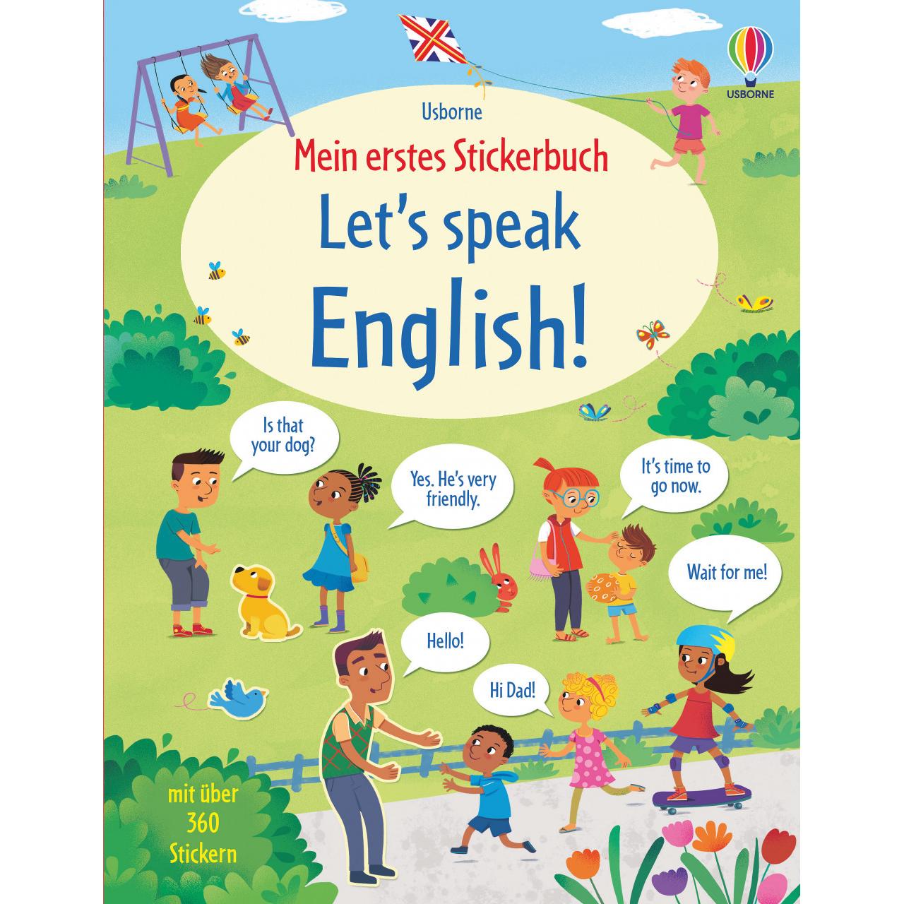 Mein erstes Stickerbuch: Let's speak English!, Kinderbücher von Marcella Grassi, Mairi Mackinnon