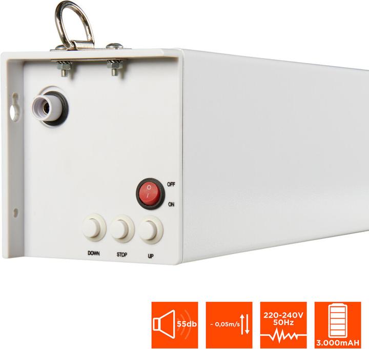 Actual product image Celexon V2.0 Battery Professional Plus 280 x 210 cm Motorised Screen (4:3)