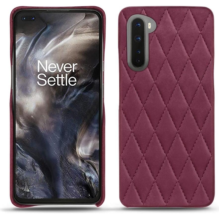Noreve Lederschutzhülle (OnePlus Nord), Smartphone Hülle, Violett