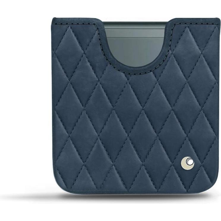 Noreve Lederschutzhülle Samsung Galaxy Z Flip3 (Samsung Galaxy Z Flip3), Smartphone Hülle, Blau