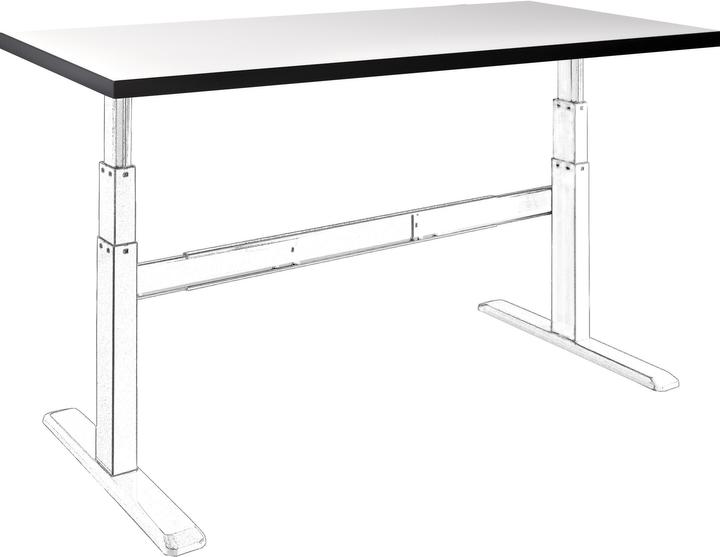 Image du produit Celexon Plateau de table HPL 150 x 75 cm, blanc (150 x 75 cm)