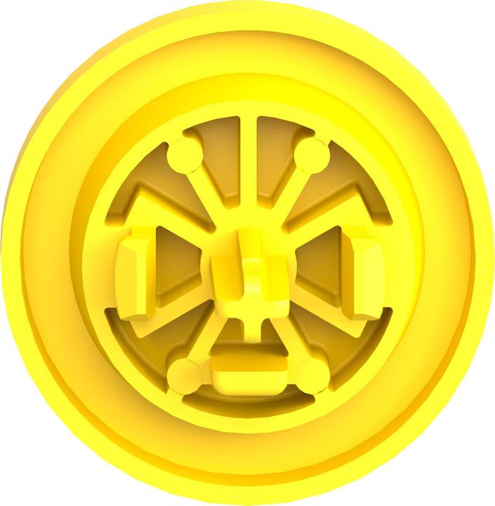 Actual product image Schneider Electric Yellow plain cap for flush PUSHBUTTON