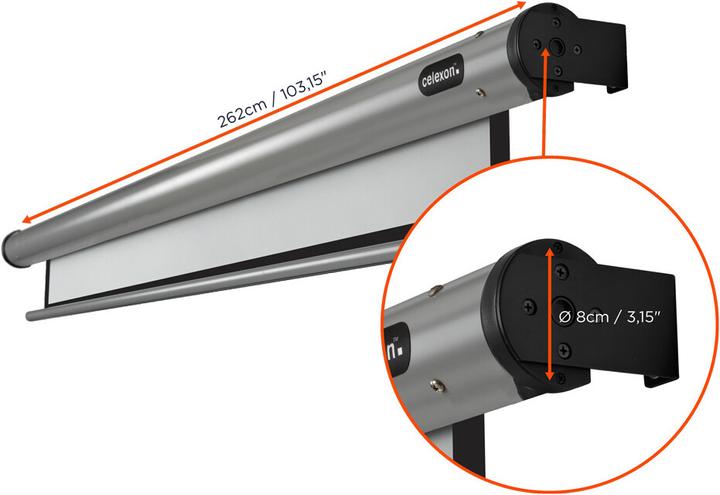 Produktbild Celexon HomeCinema Line Motor Leinwand 240x180cm 4:3 (78.74", 4:3)
