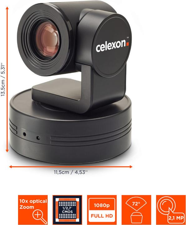 Produktbild Celexon PTZ Videokonferenzkamera VK1080 Full HD