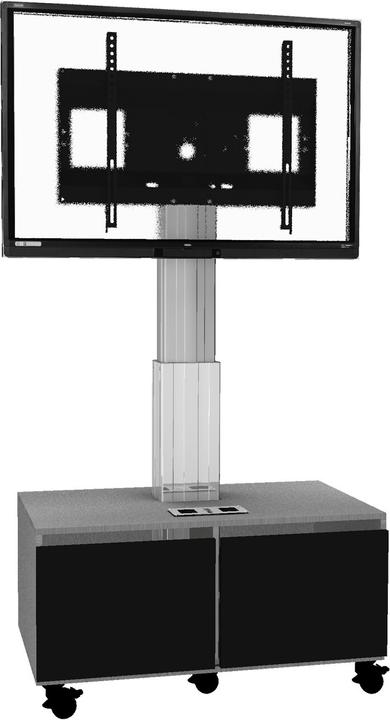 Actual product image Celexon Expert electric height-adjustable display trolley Adjust-4286MS with cabinet and connector (86", 136 kg)