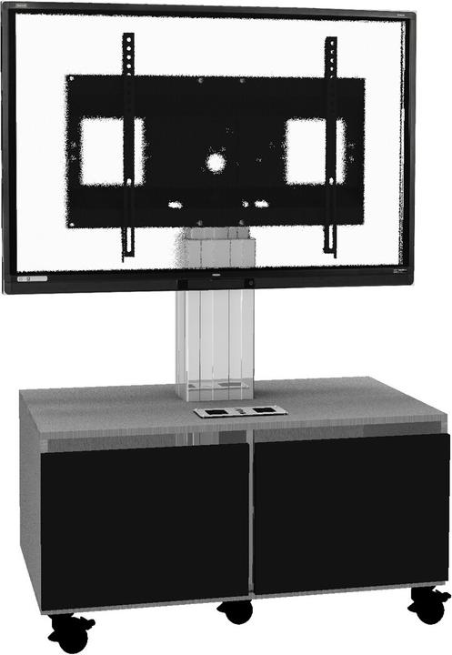 Actual product image Celexon Expert electric height-adjustable display trolley Adjust-4286MS with cabinet and connector (86", 136 kg)