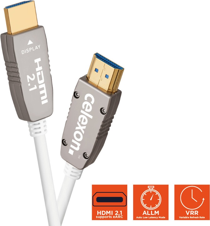 Produktbild Celexon UHD Optical Fibre HDMI 2.1 8K Active Kabel 6m, weiss (6 m, HDMI)