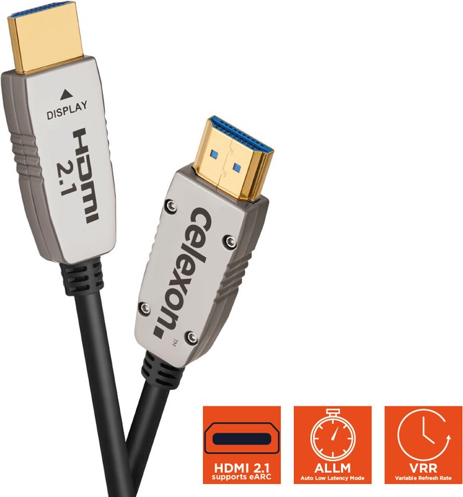 Produktbild Celexon UHD Optical Fibre HDMI 2.1 8K Active Kabel 15m, schwarz (15 m, HDMI)