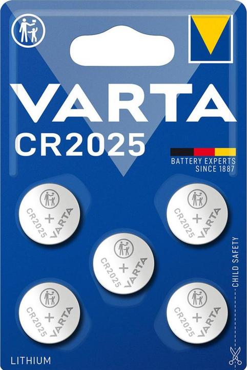 Image du produit Varta Electronics CR2025 (5 pcs, CR2025, 157 mAh)