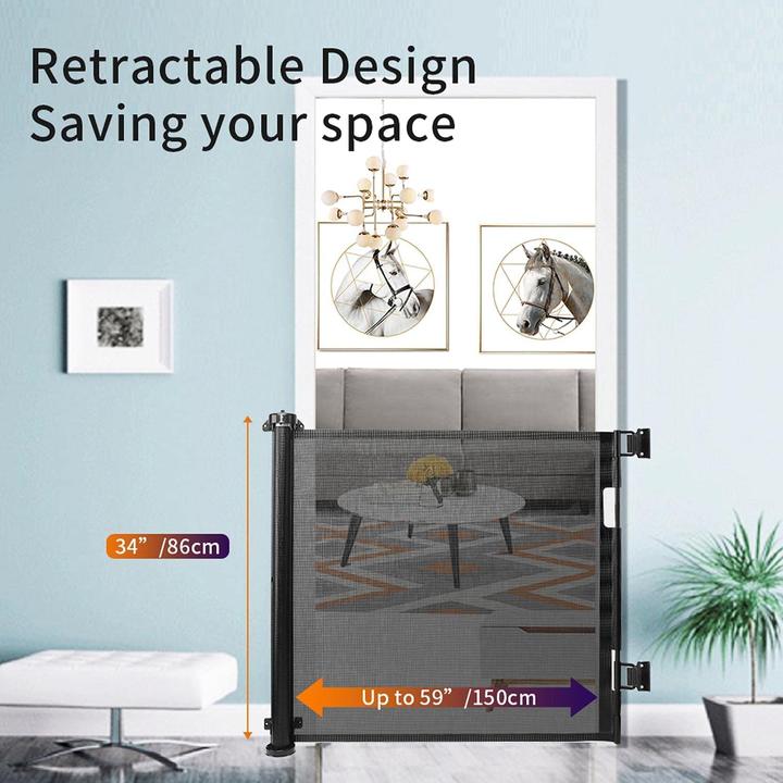 Image du produit Eyeleaf Barrière de sécurité pour escaliers, extensible jusqu'à 150cm