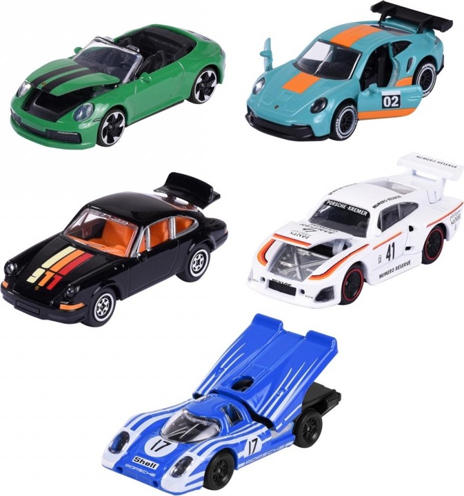 Immagine prodotto Majorette Porsche 5 pezzi confezione regalo