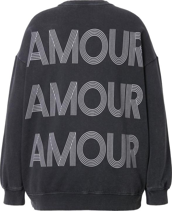 Immagine prodotto Studio Untold Felpa dal taglio oversize con AMOUR e stile vintage (58)