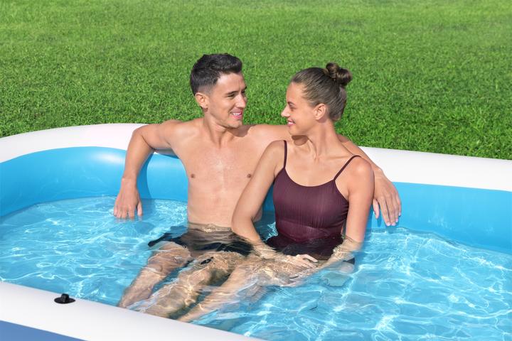 Actual product image Bestway Pool 2 chambers rectangular with roof