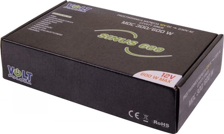 Actual product image Volt Polska Przetwornica napiecia SINUS 600 12/230V (300/600W)