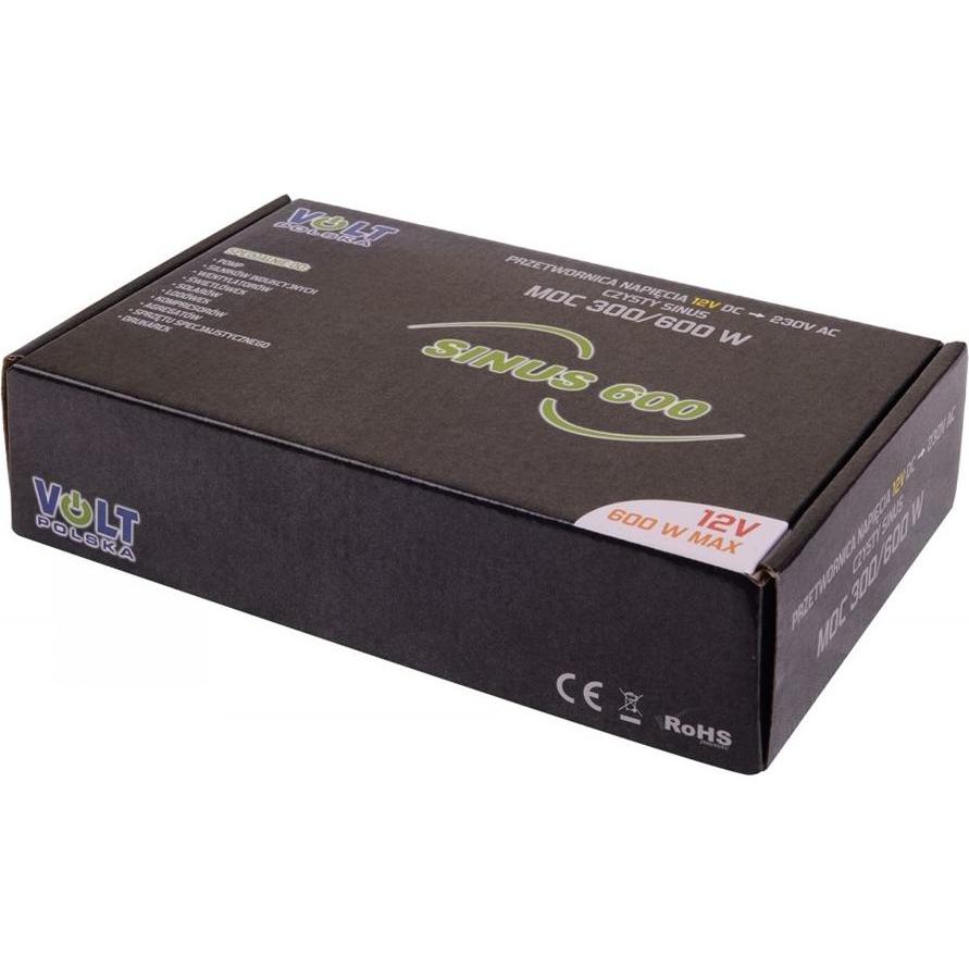 Volt Polska, Spannungswandler, Przetwornica napiecia SINUS 600 12/230V (300/600W)