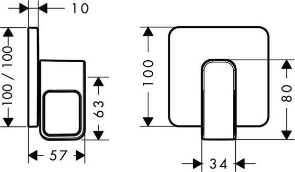 Image du produit Axor Urquiola Robinet d'arrêt encastré DN15 / DN20