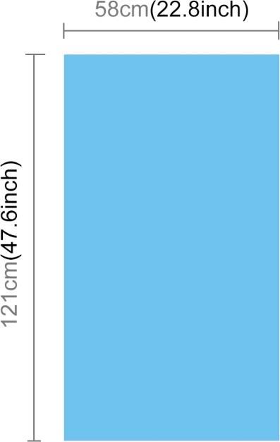 Actual product image Puluz Photography Background PVC Paper Kits for Studio Tent Box, Size: 121cm x 58cm (Blue) (121 cm)