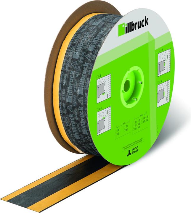 Actual product image Illbruck ME500 TwinAktiv sealing window connection joint, self-adhesive on one and two sides 10 m (100 mm)