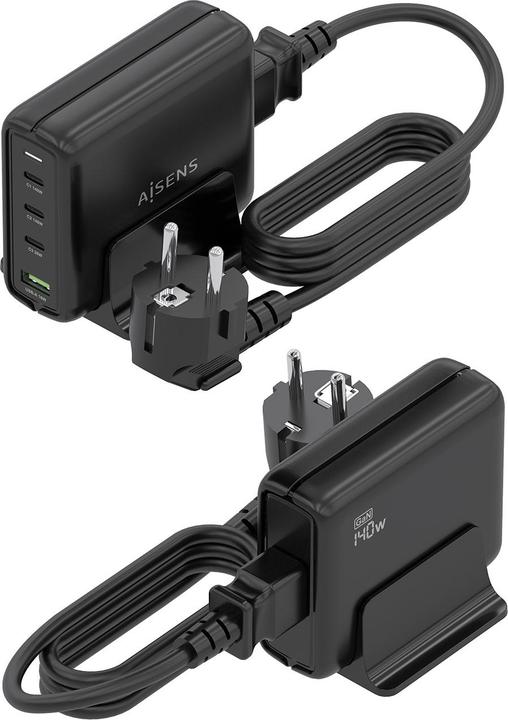 Image du produit Aisens ASCH-140W4P056-BK (140 W, 4 ports)