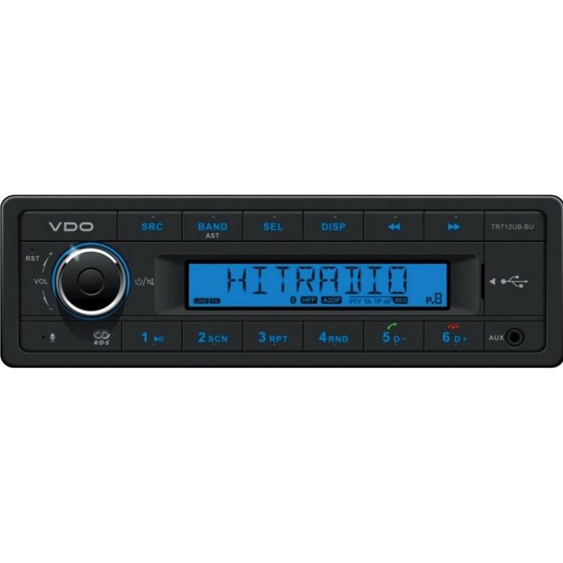 Vdo, Autoradio, TR712UB-BU FM RDS Tuner USB/AUX/BT Kurzschacht