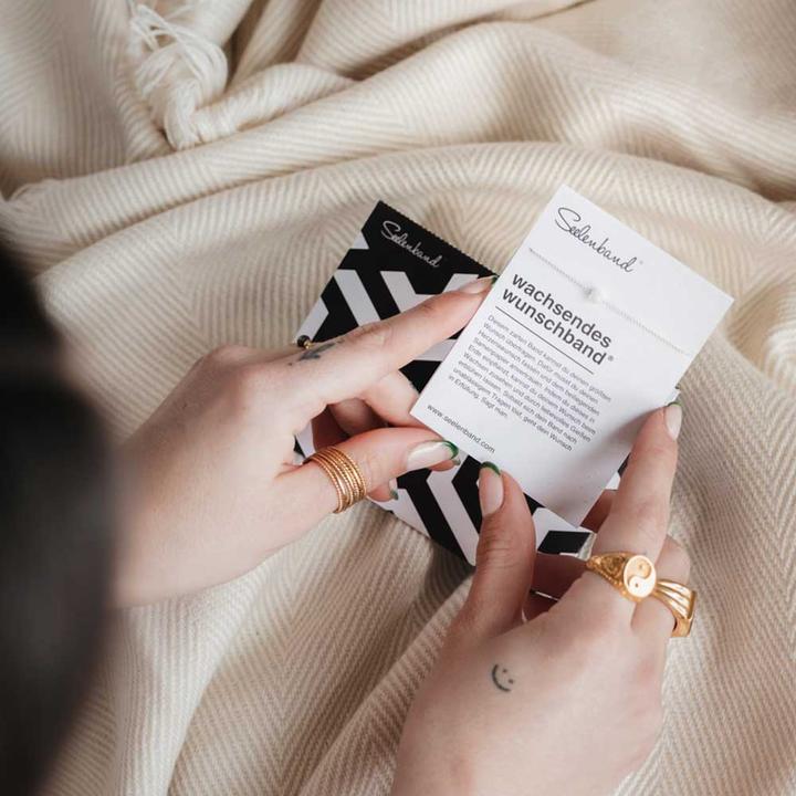 Produktbild Seelenband Armband "Hoffnungsträger" (23 cm, Malachit, Vegane Perlseide)