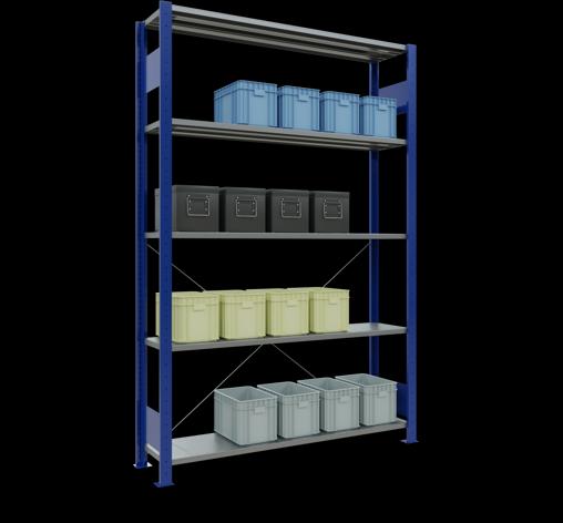 Immagine prodotto Schulte Lagertechnik MULTIplus150 sistema di scaffalatura di base senza bulloni con traversa