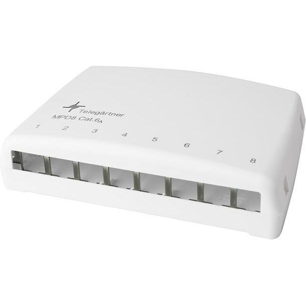 Telegärtner Mini Distributor MPD8 AMJ/UMJ TH35/AP, Server Zubehör, Weiss