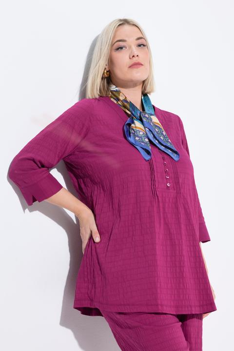Actual product image Ulla Popken Bubble Texture Blouse (62)