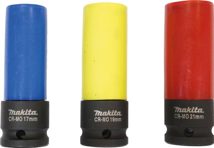 Makita Jeu de clés à douille (19 mm, 21 mm, 17 mm)