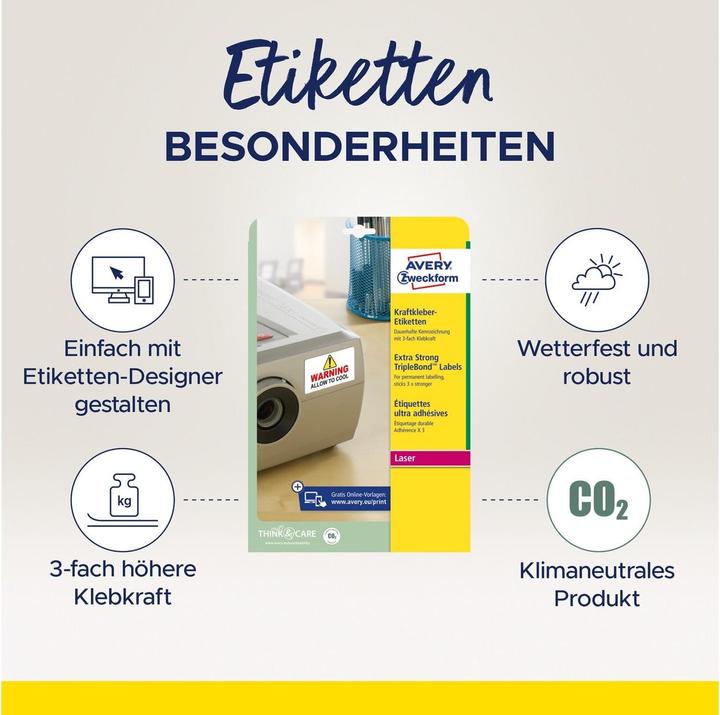 Actual product image Avery Kraftkleber-Etiketten
