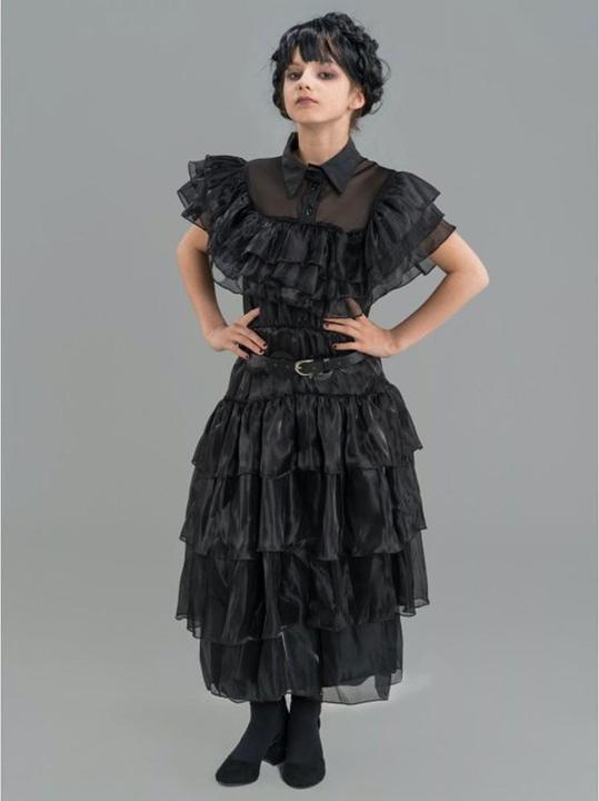 Immagine prodotto Chaks Abito da ballo nero Mercoledì, ragazza (134, 140)