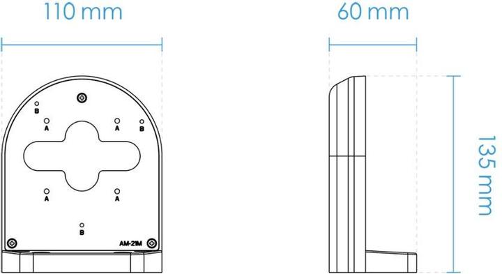Actual product image Vivotek AM-21M L-shaped bracket for camera