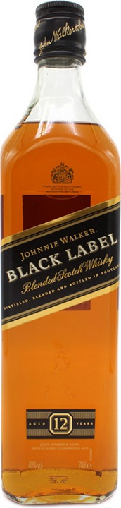 Image du produit Johnnie Walker 12 Years Black Label (Whisky mélangé, Scotch Whisky, 1 x 70 cl)