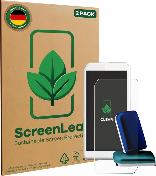 Produktbild ScreenLeaf Schutzfolie nachhaltiger Displayschutz Displayschutzfolie Folie Klar Transparent