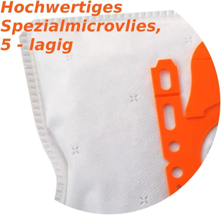 Immagine prodotto Plutoos Sacchetto Hoover a 5 veli per Siemens Bosch adatto e compatibile con Swirl S62 S67 S68 S73 Y94 (10x)