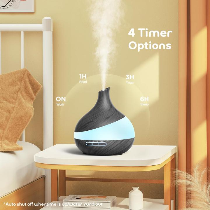 Produktbild Aroma Diffuser K205/60R16 mit Fernbedienung, Timer & LED-Farben (500 ml)